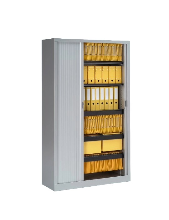 Armoire Haute - Neuf -  MONOCLASS 120 - Blanc ou Antracite ou Gris clair ou Gris alu - L 120 x H 198 cm