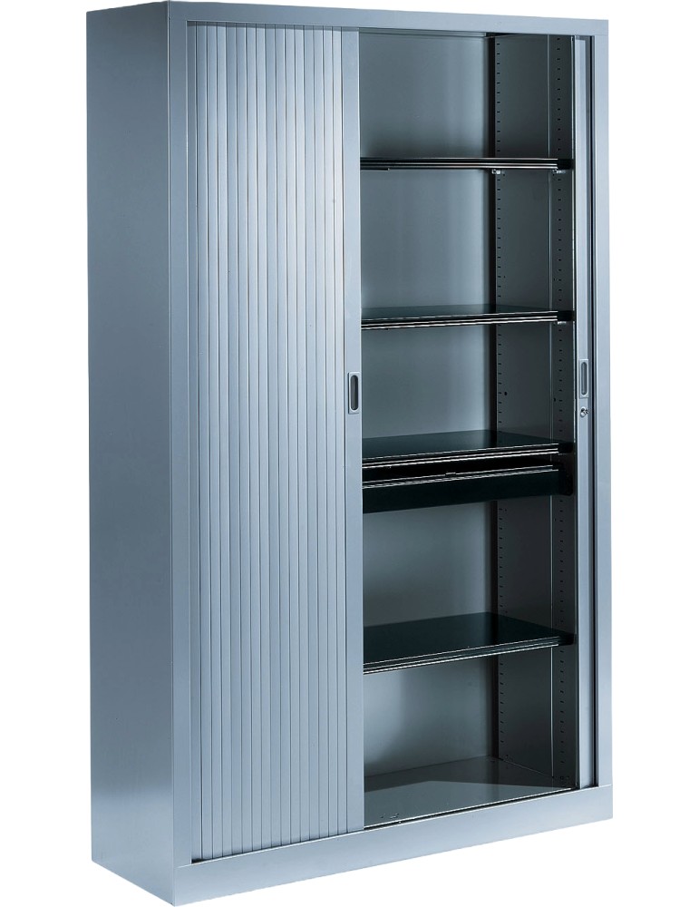 Armoire Haute - Neuf -  MONOCLASS 120 - Blanc ou Antracite ou Gris clair ou Gris alu - L 120 x H 198 cm