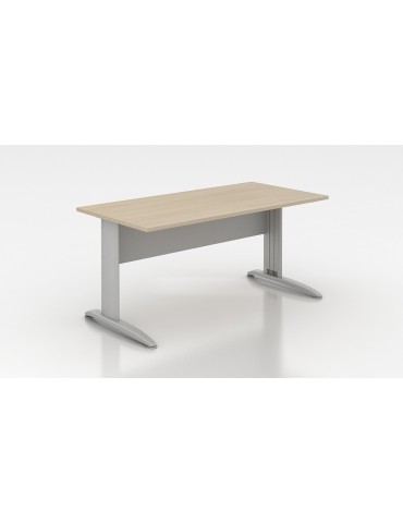 Bureau droit  - Neuf - Tono - Acacia / Blanc - L 140 x P 80 cm