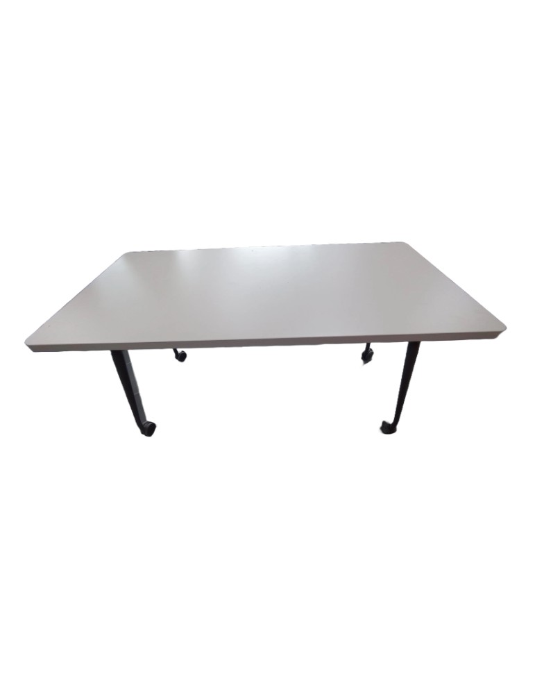 Table restauration - Gris marbré / Ardoise -  L 160 x P 80 cm