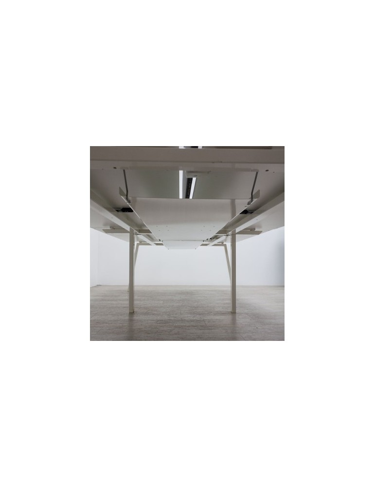 Double bureau pied en bois - 2Mmobilier