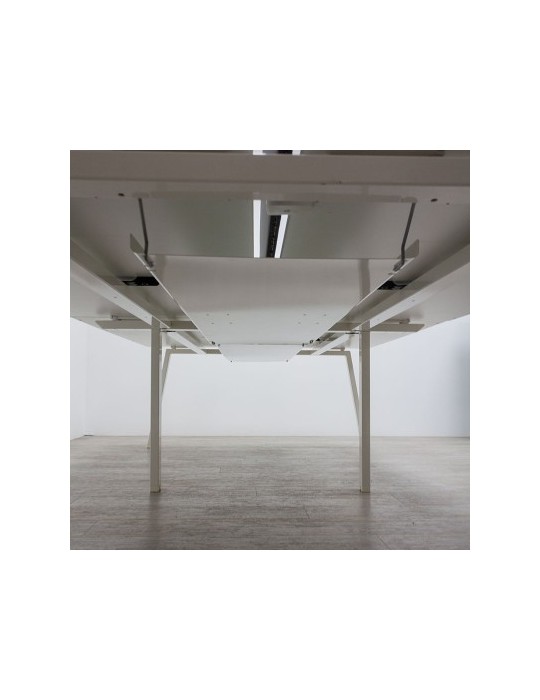 Double bureau pied en bois - 2Mmobilier