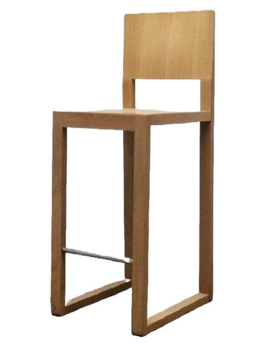 Tabouret haut en bois - 2Mmobilier