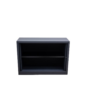 Armoire Basse  - Anthracite / Gris foncé - L 120 x H 84 cm - Reconditionnée 2