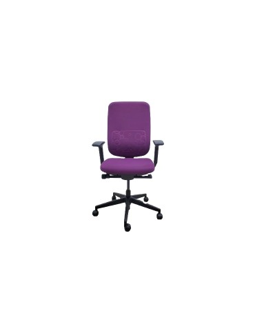 Fauteuil de travail - Reply Air - Dossier tissus Violet  /  Assise tissus Violet