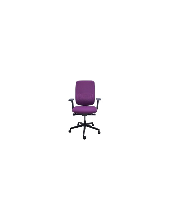 Fauteuil de travail - Reply Air - Dossier tissus Violet  /  Assise tissus Violet
