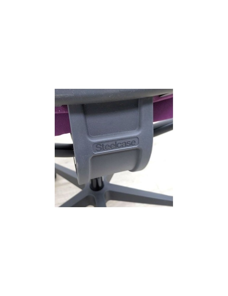 Fauteuil de travail - Reply Air - Dossier tissus Violet  /  Assise tissus Violet
