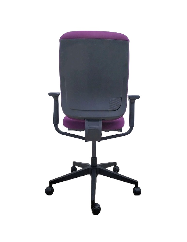 Fauteuil de travail - Reply Air - Dossier tissus Violet  /  Assise tissus Violet