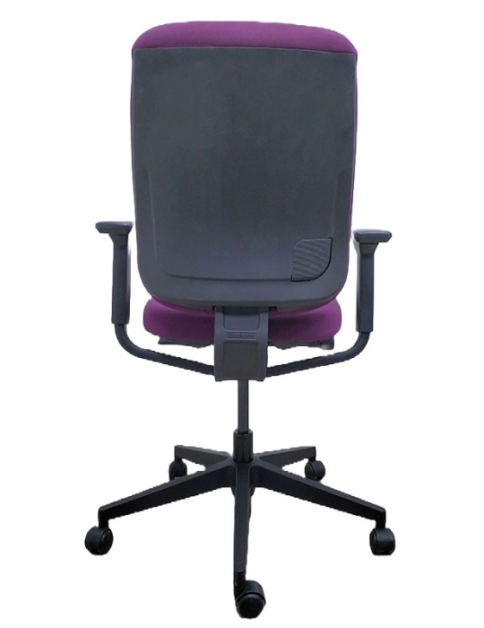 Fauteuil de travail - Reply Air - Dossier tissus Violet  /  Assise tissus Violet