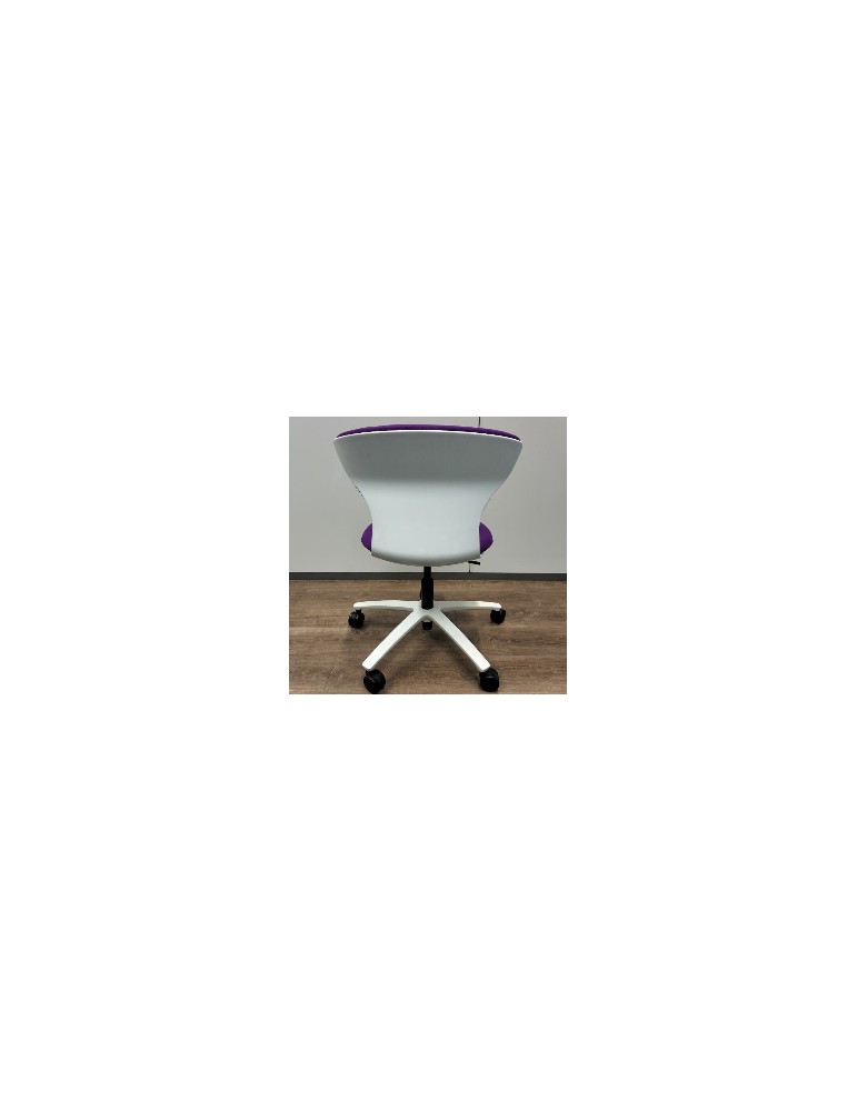 Fauteuil de travail - Turn Around - Dossier tissus Violet  /  Assise tissus Violet