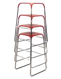 Tabouret haut rouge - 2Mmobilier