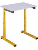 Table scolaire S2 - Neuf - Monoplace - Réglable - Taille 3 – 6