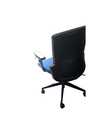 Fauteuil de travail Eurosit UDO - Dossier tissus Bleu / Assise tissus Bleu 2