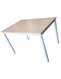 Table - Hêtre  / Gris  L 120 x P 80 cm