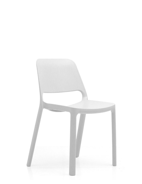 Chaise visiteur Pop's avec accoudoirs 7 coloris au choix - Dossier polypropylène / Assise polypropylène