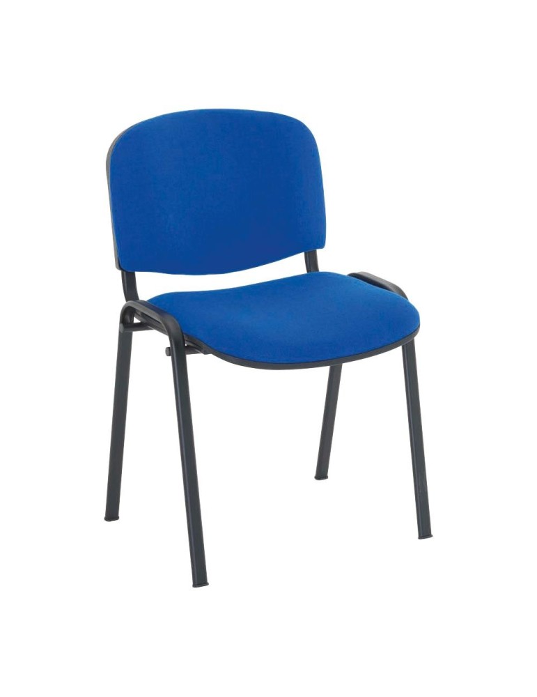 Chaise visiteur Tissus - Neuf-  Eco - multi-usages - Noir - Gris - Bleu - Rouge