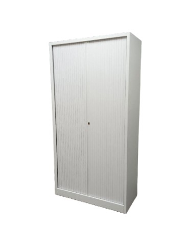 Armoire Haute - Reconditionné - Blanc / Blanc - L 100 x H 195 cm