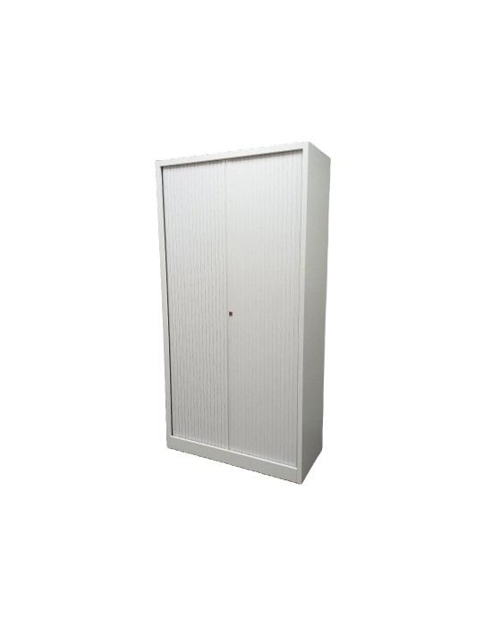 Armoire Haute - Reconditionné - Blanc / Blanc - L 100 x H 195 cm