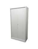 Armoire Haute - Reconditionné - Blanc / Blanc - L 100 x H 195 cm