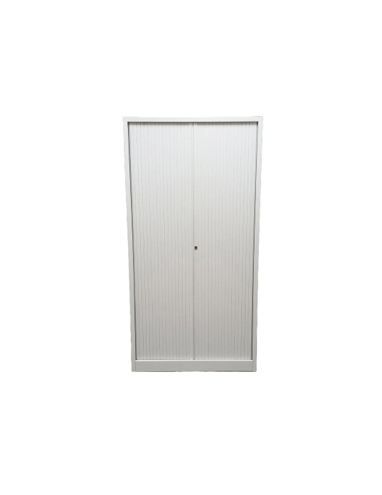 Armoire Haute - Reconditionné - Blanc / Blanc - L 100 x H 195 cm