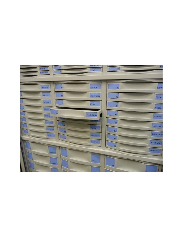 Armoire Mi-haute - Neuf  - classement à plat 48 tiroirs H 50 mm - L 120 x H 100 cm