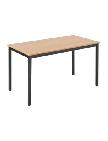 Table - Hêtre / Noir - L 120 x P 60 cm