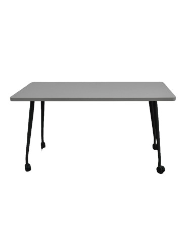 copy of Table sur roulettes - Gris / Gris - L 120 x P 70 cm