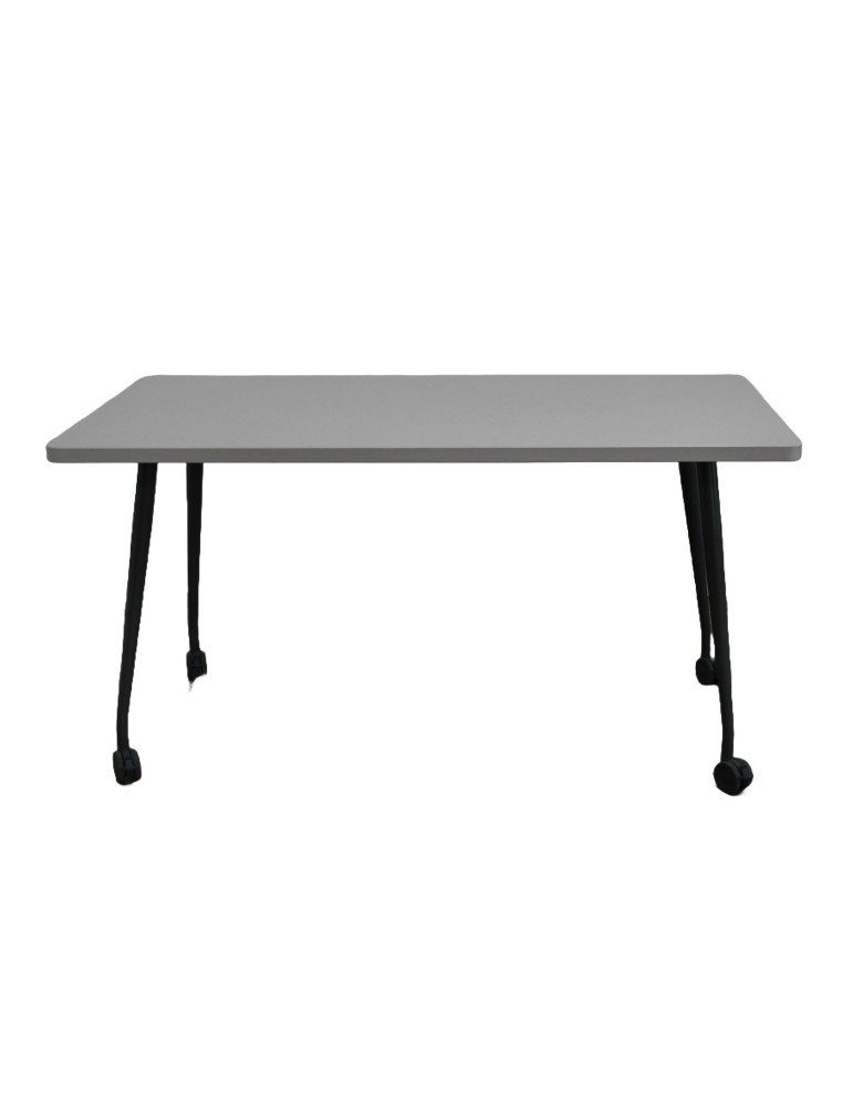 copy of Table sur roulettes - Gris / Gris - L 120 x P 70 cm