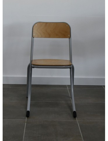 copy of Chaise scolaire piètement bleu appuis sur table