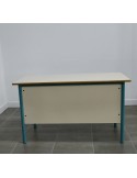Bureau chaire professeur - Bleu / Beige - 130 x 65 cm avec support UC d'occasion