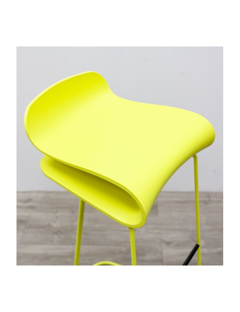Tabouret original jaune - 2Mmobilier