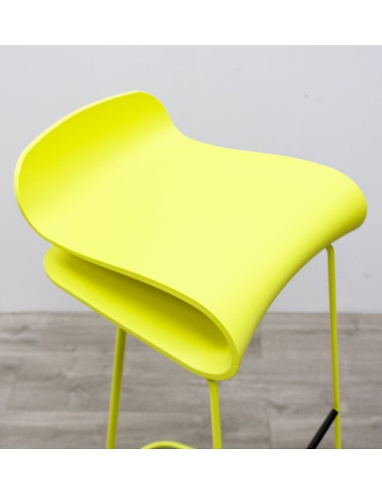 Tabouret original jaune - 2Mmobilier