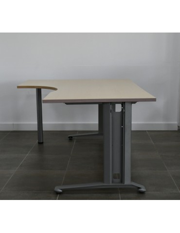 copy of Bureau droit - Poirier / Noir - L 160 x P 80  cm 2