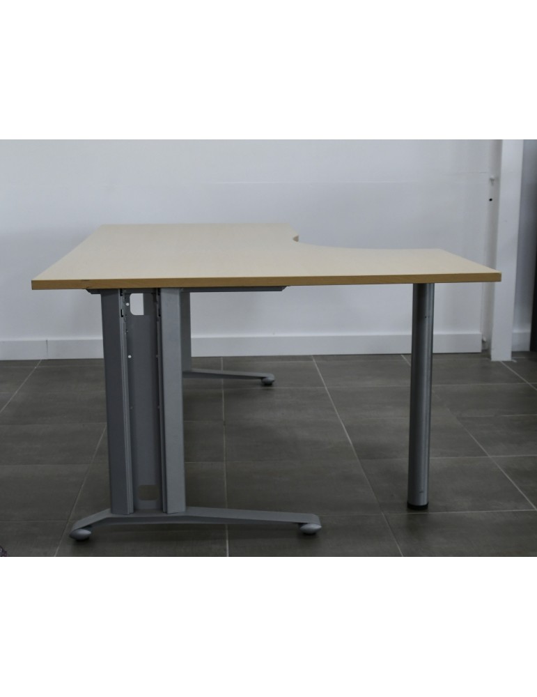 copy of Bureau droit - Poirier / Noir - L 160 x P 80  cm