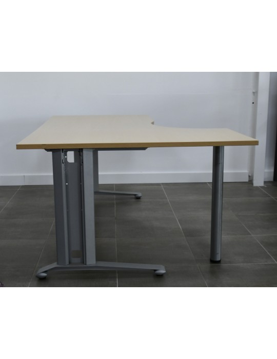 copy of Bureau droit - Poirier / Noir - L 160 x P 80  cm