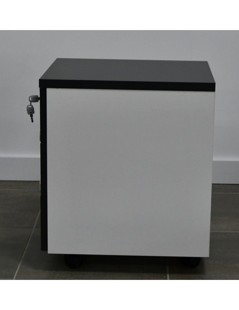 copy of Caisson mobile métal - Blanc / Blanc - L 42 x H 50 x P 56 - 3 tiroirs