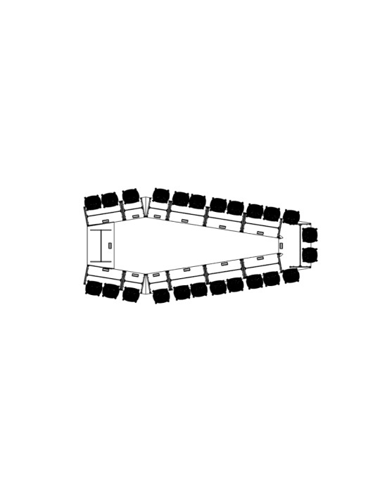 table réunion modulable gers