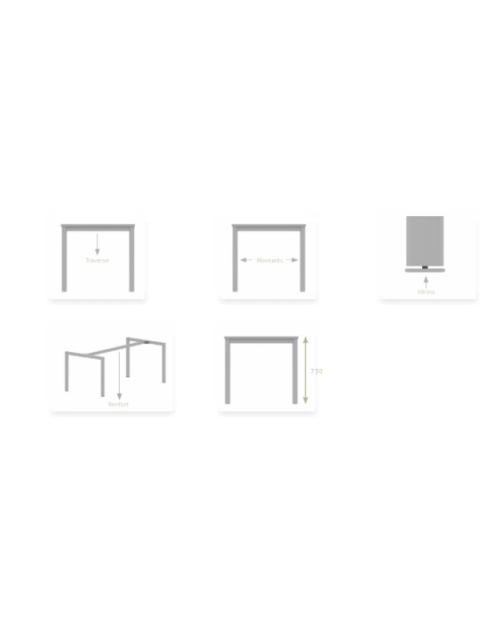 table réunion modulable gers