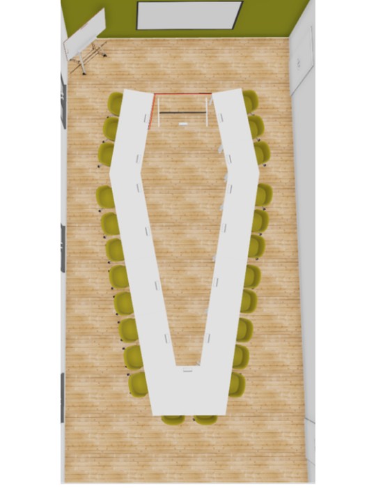 table réunion modulable gers