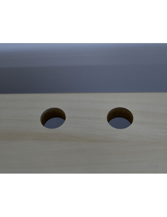 copy of Bureau droit - Poirier / Noir - L 160 x P 80  cm