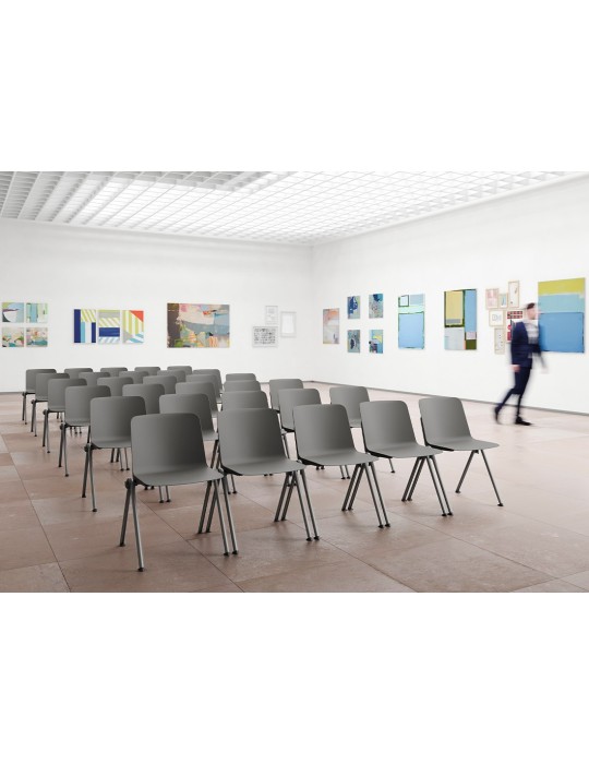 copy of Chaise visiteur - Fano - Dossier polypro Orange /  Assise  polypro Orange