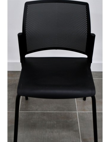 copy of Chaise visiteur Inyo Dossier résille / tissus couleur  Assise tissus couleur