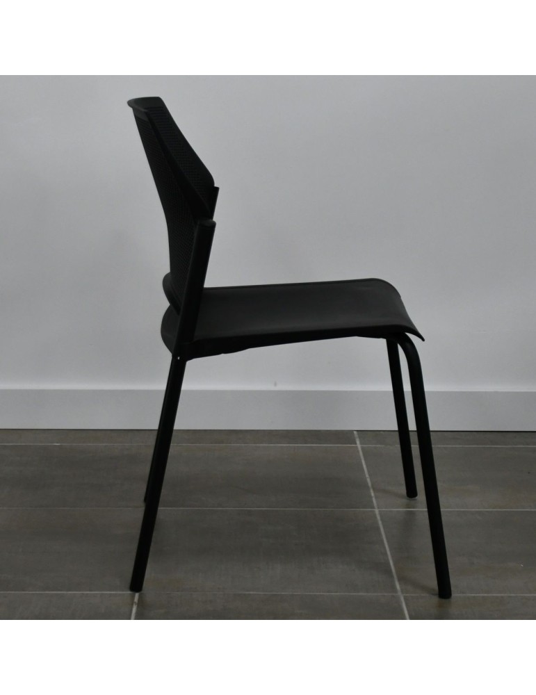 copy of Chaise visiteur Inyo Dossier résille / tissus couleur  Assise tissus couleur