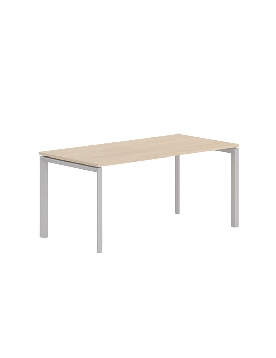 copy of Bureau droit - Tempo - Acacia / Blanc - L 160 x P 80 cm