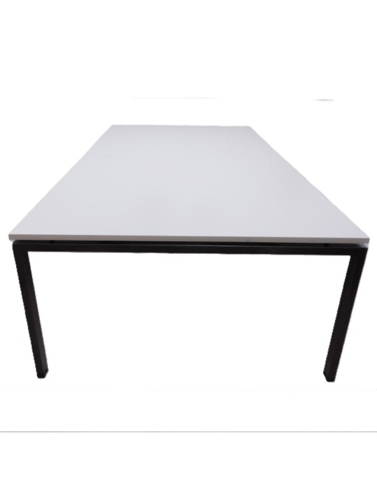 copy of Table réunion - Blanc / Blanc - L 160  x P 80 cm - Réglable en hauteur à l'installation