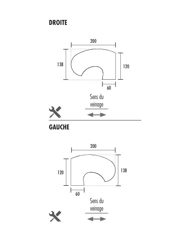 copy of Table de restauration - Anthracite / Anthracite- L 140 x P 80  cm 2