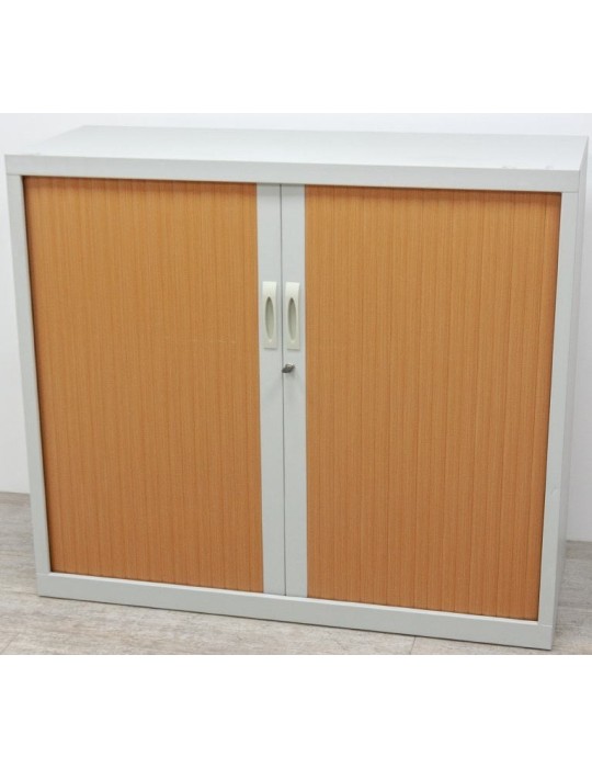 copy of Armoire Basse - Gris alu / Gris alu - L 120 x H 100 cm