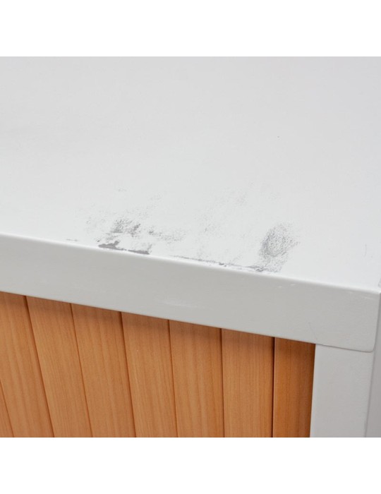 copy of Armoire Basse - Gris alu / Gris alu - L 120 x H 100 cm