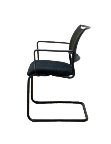 copy of Chaise visiteur - Steelcase - Dossier tissus Bleu / Assise tissus Bleu