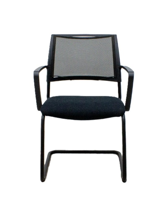 copy of Chaise visiteur - Steelcase - Dossier tissus Bleu / Assise tissus Bleu